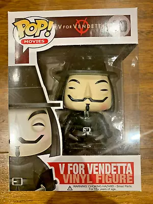 Funko Pop Movie V For Vendetta #10 Vinyl Figure In Pop Protector • $195