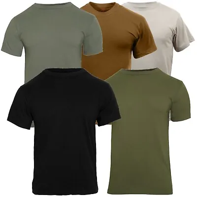 T-Shirt Variety 5 Pack All Five Solid Color 100% Cotton Short Sleeve Tees • $32.25