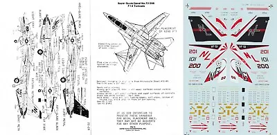 SUPERSCALE DECALS 1/72 F-14A Tomcat CAG VF-24 VF-51 VF-111 Sundowners (USN) • £8.49