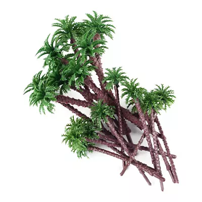 40x Coconut Palm Trees Model 1:150 N Scale Gauge Railway Trains Rain Forest • £7.76