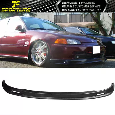 Fits 92-95 Honda Civic Sedan 4Door Mug Style Front Bumper Lip Bodykit Spoiler PP • $62.88