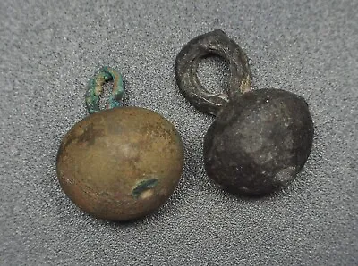 Medieval Bronze And Pewter Buttons  . UK  Found . • £7