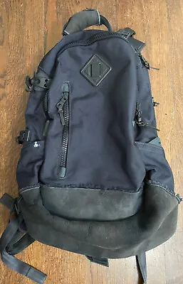 Visvim Cordura 20XL Backpack - 15-inch Laptop Compatible Sueded Bottom - Blue • $404