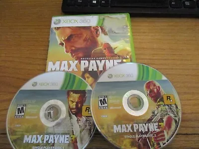 Max Payne 3 (Microsoft Xbox 360) Case And Disc Free Shipping • $13.95