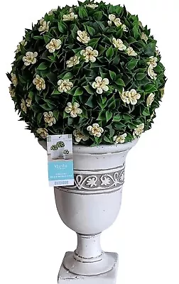 Martha Stewart Topiary Kissing Ball Fern & White Gardenia Spring Summer New • $97