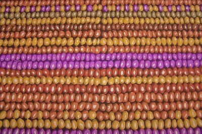 Kaffe Fassett OOP ~ Bead Stripe Earth  GP 50 ~ FQ ~ Rowan/Westminster Fibers • $3.50