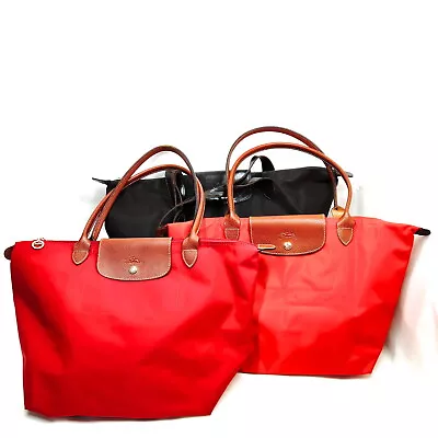 Longchamp Tote Bag 3 Pieces Set   Nylon Browns Nylon 1017829 • $6.50