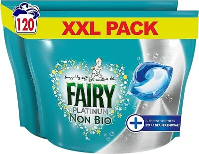 Fairy Non-Bio Platinum PODS Washing Liquid Laundry Detergent Tablets • £39.99