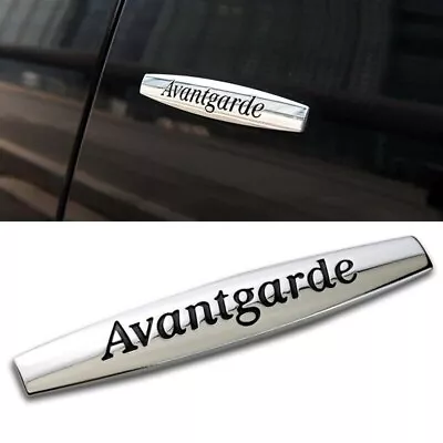 Avantgarde Badge Emblem Sticker Chrome Silver For Mercedes Benz Boot Side 3D  • $26.79