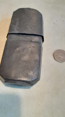£1.99 • Buy Vintage Pewter Hip Flask Stamped    J Brown, Sheffield 