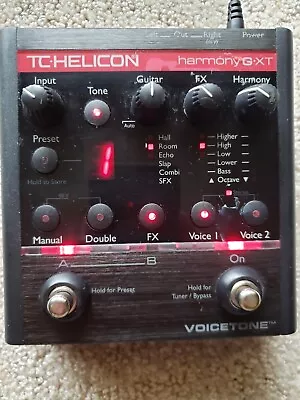 TC Helicon Voicetone Harmony G-XT W/ Power Supply - Vocal Effects Pedal • $210
