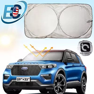 Car Sun Shade Windshield Window Visor Truck Foldable Reflective Block Heat Cover • $9.99