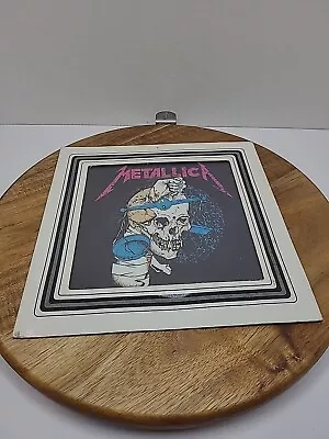 Vintage Metallica 8” X 8” Cardboard Framed Glass • $14.99