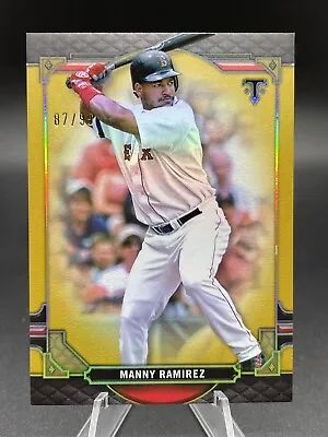 2022 Topps Triple Threads GOLD /99 #43 Manny Ramirez Boston Red Sox • $4.99