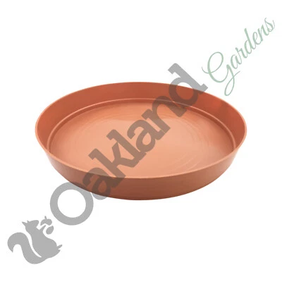 £8.50 • Buy Round Plastic Plant Pot Saucer Water Drip Tray 40cm Terracotta Base Qty = 2