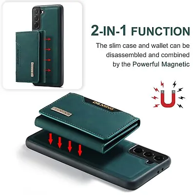 Intelligent Divide Magnetic Case PU Leather Wallet Cover Card Bag For Samsung • $8.06