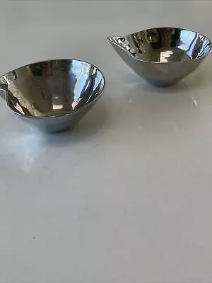 New. Mary Jurek Design Dulciana Set Of Stainless Steel Creamer And Sugar Bowls • $125