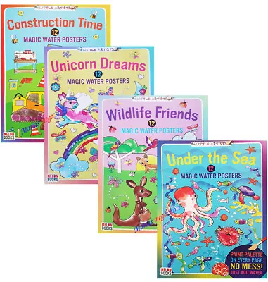 Children's Magic Painting Colouring Book Books Create Water Art - For Boys Girls • £3.99