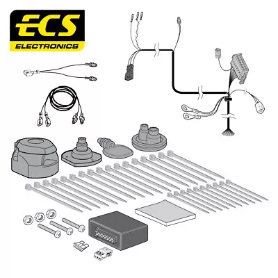 ECS 13 Pin Car Specific Towbar Electrics Wiring For Volkswagen Tiguan 2007-2016 • $180.48