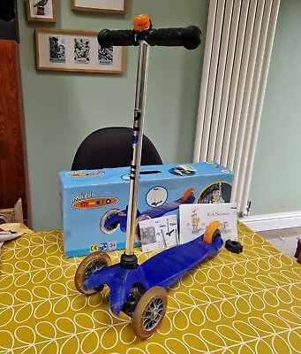 Mini Micro Scooter Blue With Box Tools And Instructions  • £25