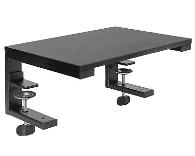 VIVO Black 15  Clamp-on Desk Extension Shelf For Monitor Laptop Printer • $39.99