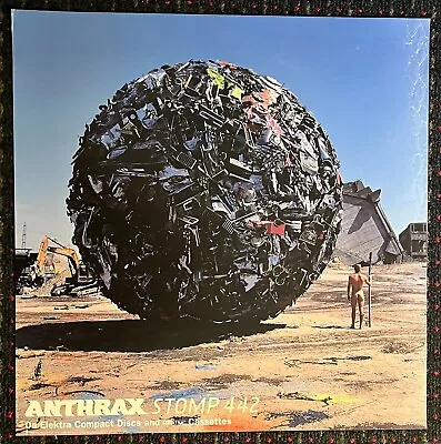 ANTHRAX Stomp 442 Orig 24x24 Record Store Promo Poster THRASH METAL Elektra 1995 • $24.70