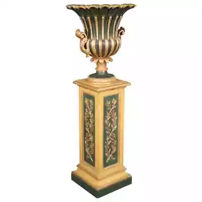 Gilded And Paint Decorated Venetian Style Floor Standing Plantstand Planter • $1188