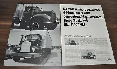 1964 Mack B & C Series Truck Ad Clark 380 Transmission Eco Tireflators John Wood • $9.99