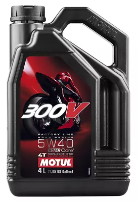 Motul 104115 300V Synthetic Factory Line Road Racing Motorcycle Oil 5W-40 • $73.50