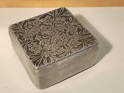 Vintage Lalique Aluminum Face Powder Box By Lov Lor Cheramy Made In France • $15