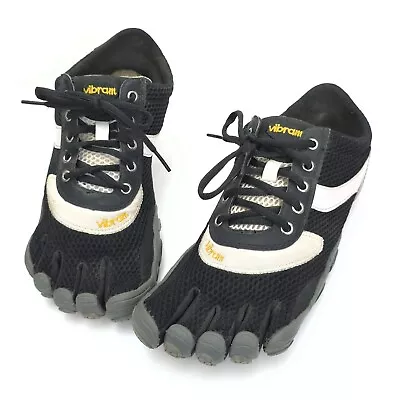 Vibram Men's Five Fingers Speed M338 Barefoot Running Shoes Black White Size Eur • $44.88