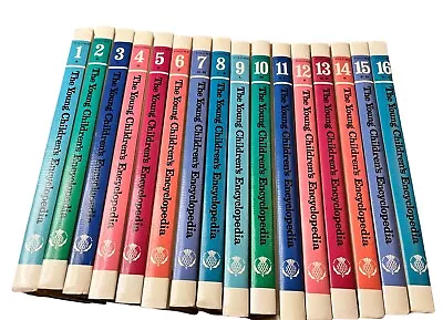 Vintage 1985 The Young Children’s Encyclopedia Britannica Complete Set 1-16 VGC • $49.99