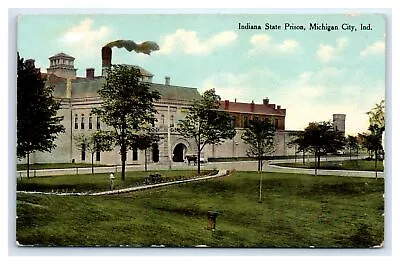 Michigan City MI Postcard-  INDIANA STATE PRISON MICHIGAN CITY IND • $9.99