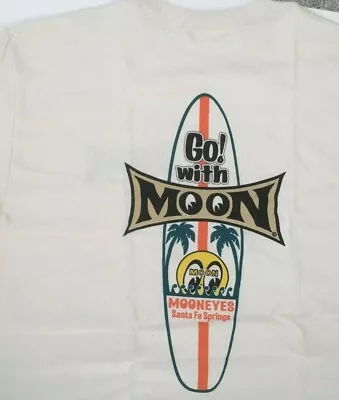 Mooneyes Surf Board (427)T-SHIRT 100% Cotton Natural Color MOPAR CHEV FORD NHRA • $40.95