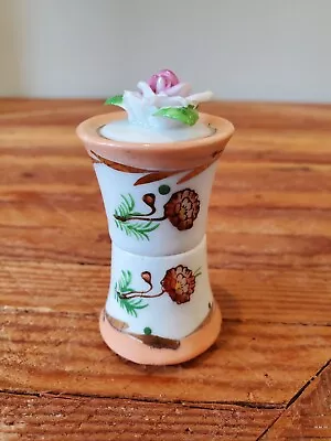 Vintage Occupied Japan Post  World War 2 Porcelain Flowered Table Top Lighter • $19.99