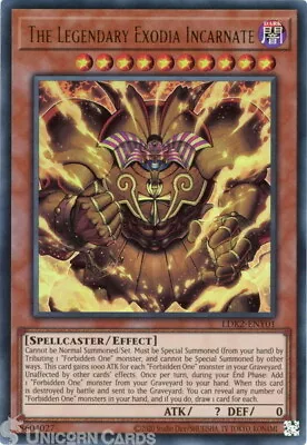 LDK2-ENY01 The Legendary Exodia Incarnate Ultra Rare UNL 2024 Edition Mint YuGiO • £3.19