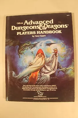 Advanced Dungeons & Dragons Players Handbook By Gary Gygax (Hardback 1980 6th) • $55