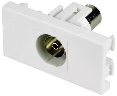 AV:LINK - Coax Socket Wall Plate Module 50 X 25mm • £10.56