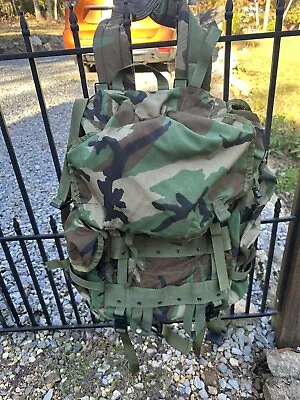 LARGE ARMY MILITARY FIELD BACK PACK WITH INTERNAL FRAME 8465-01-286-5356 Camo   • $25.50