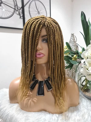 £45 • Buy Beautiful Hand Made Shoulder Lenght Braid Wig . Colour 27💛💛💛