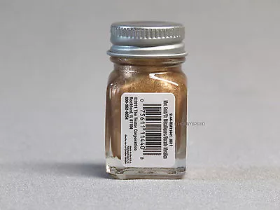 TESTORS PAINT METALLIC GOLD ENAMEL 1/4oz JAR 7.4ml Plastic Model Car TES1144 NEW • $6.94