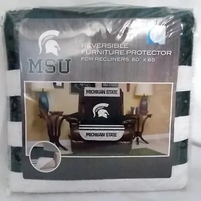 MSU Michigan State Reversible Furniture Protector Recliner Cover 80  X 65  NEW  • $39.99