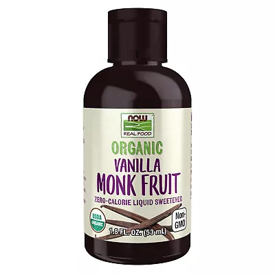 NOW FOODS Monk Fruit Vanilla Liquid Organic - 1.8 Fl. Oz. • $16.29