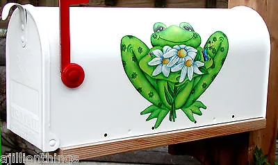 Mailbox Magnet (Partial Cover) Frog With Daisy Bouquet Better Than A Decal! • $5.25