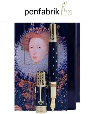 Montblanc - Patron Of Art - 4810 - Queen Elizabeth I - Fountain Pen - 105728 NEW • $4795