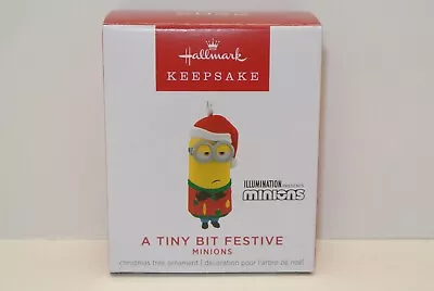 2022 Hallmark A TINY BIT FESTIVE Illumination Minions Miniature BRAND NEW MINT • $5.95