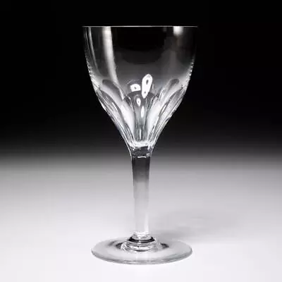 Val St Lambert Nestor TCPL Faceted Cut Crystal Tall Water Goblet Glass 7.5  • $28