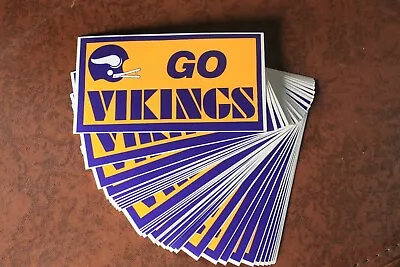 Lot Of 4 Minnesota Vikings Vintage Bumper Stickers Stickers 6  X 3   1980's • $4.99