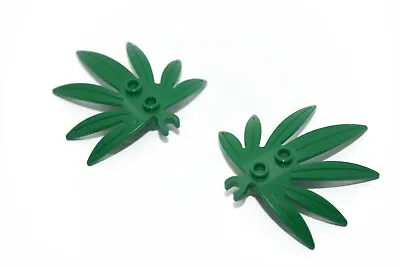 2 New Lego Green 6x5 Plant Leaves 42949 Finger Leaf Palm Tree Swordleaf Jungle • $5.23