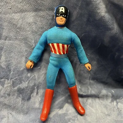 Vintage Marvel Captain America With Boots Original 1973 Mego 8” Action Figure • $59.99